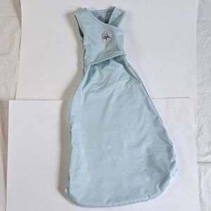 COPY - The Alphie Sleep Pouch Ollie World baby swaddle velcro wrap sky blue 4-1…